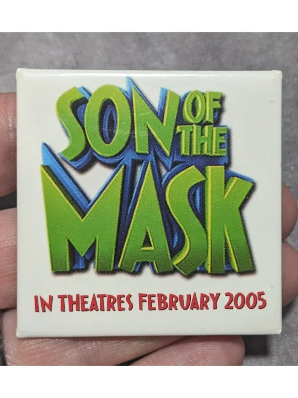 Y2K Movie Promo Vintage 2005 Son of the Mask Pinback Button